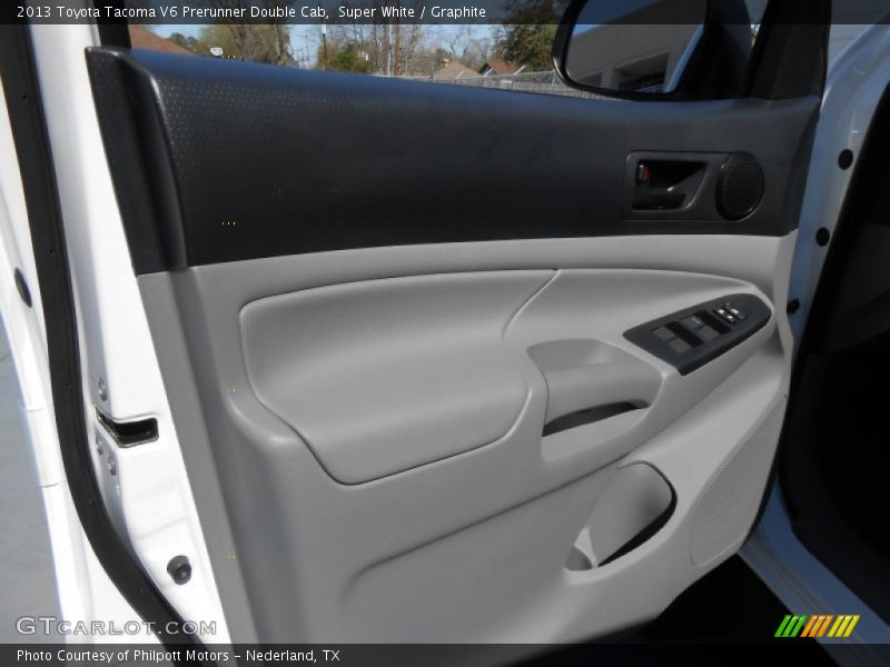 Super White / Graphite 2013 Toyota Tacoma V6 Prerunner Double Cab