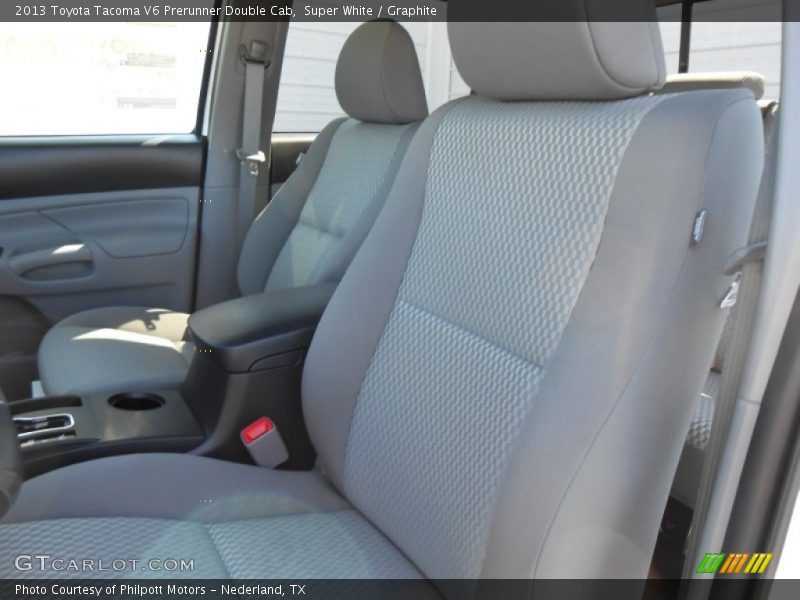 Super White / Graphite 2013 Toyota Tacoma V6 Prerunner Double Cab