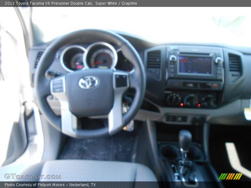 Super White / Graphite 2013 Toyota Tacoma V6 Prerunner Double Cab
