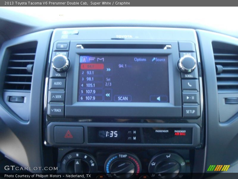 Super White / Graphite 2013 Toyota Tacoma V6 Prerunner Double Cab