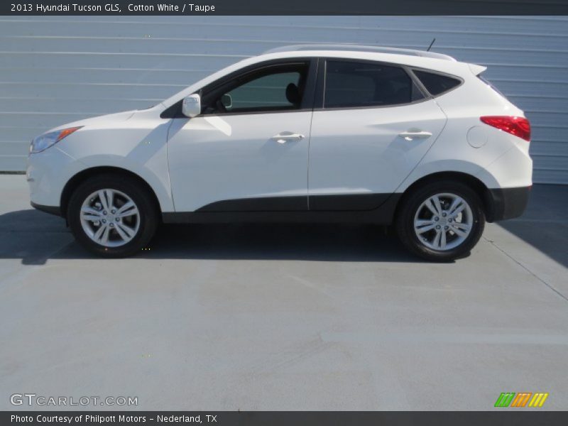 Cotton White / Taupe 2013 Hyundai Tucson GLS