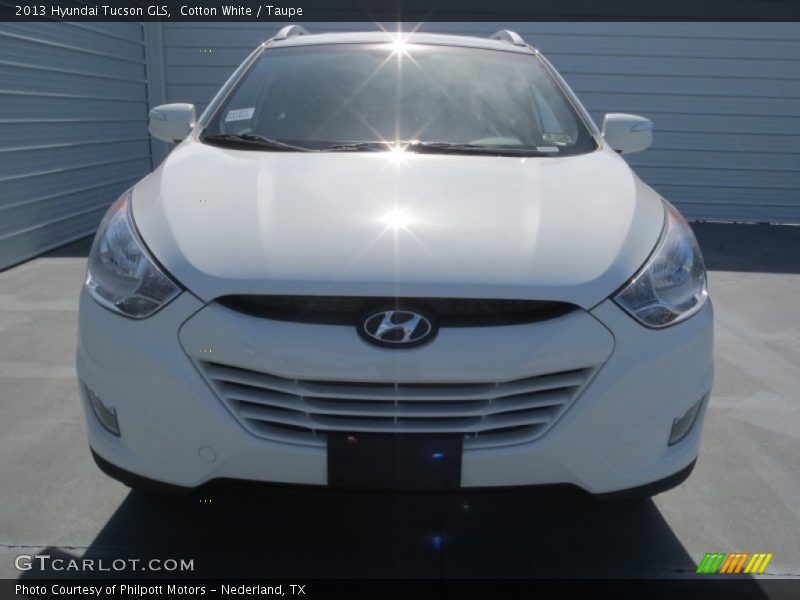 Cotton White / Taupe 2013 Hyundai Tucson GLS