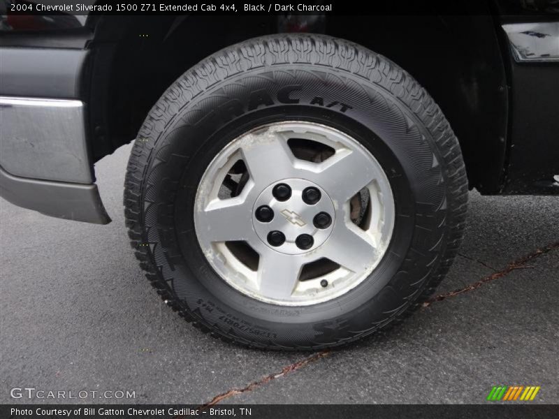 Black / Dark Charcoal 2004 Chevrolet Silverado 1500 Z71 Extended Cab 4x4
