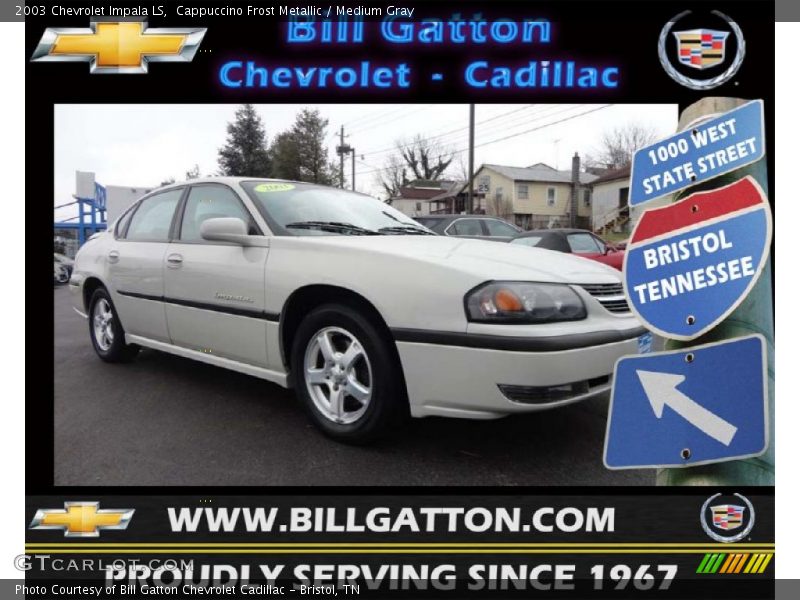 Cappuccino Frost Metallic / Medium Gray 2003 Chevrolet Impala LS