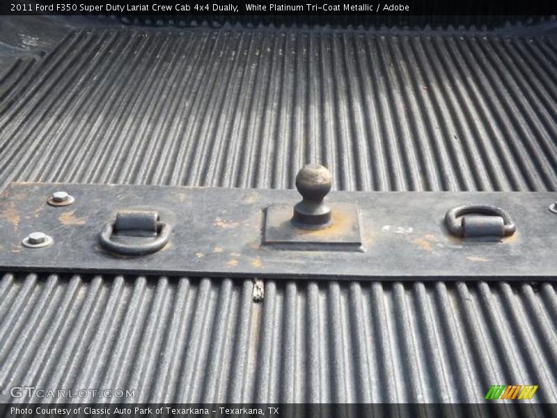 White Platinum Tri-Coat Metallic / Adobe 2011 Ford F350 Super Duty Lariat Crew Cab 4x4 Dually