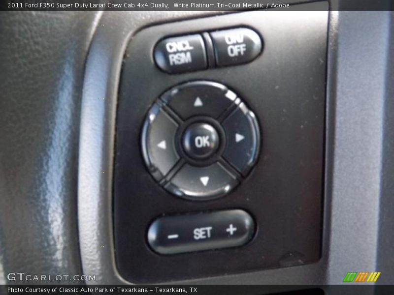 White Platinum Tri-Coat Metallic / Adobe 2011 Ford F350 Super Duty Lariat Crew Cab 4x4 Dually