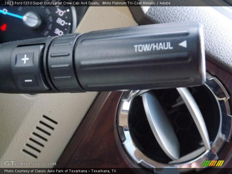 White Platinum Tri-Coat Metallic / Adobe 2011 Ford F350 Super Duty Lariat Crew Cab 4x4 Dually