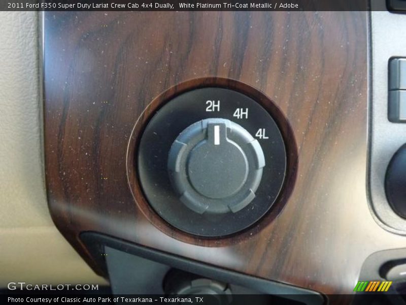 White Platinum Tri-Coat Metallic / Adobe 2011 Ford F350 Super Duty Lariat Crew Cab 4x4 Dually