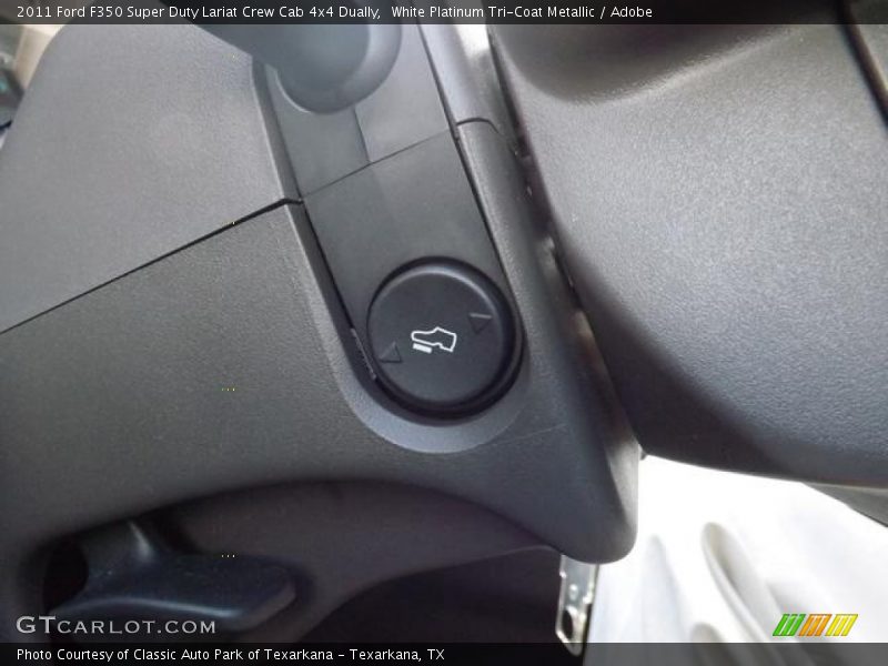 White Platinum Tri-Coat Metallic / Adobe 2011 Ford F350 Super Duty Lariat Crew Cab 4x4 Dually