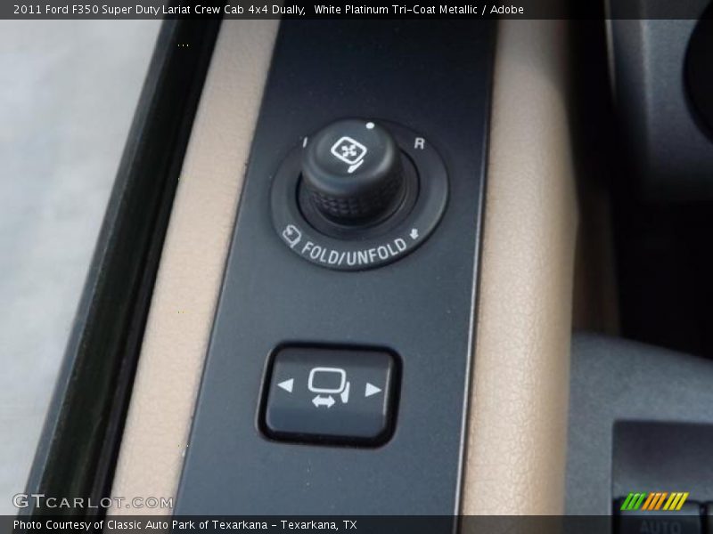 White Platinum Tri-Coat Metallic / Adobe 2011 Ford F350 Super Duty Lariat Crew Cab 4x4 Dually