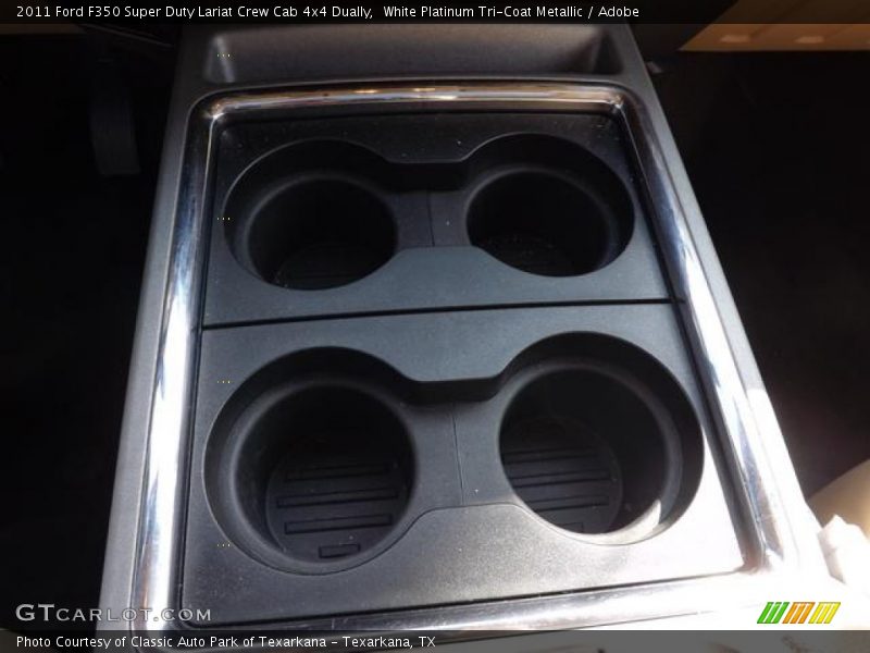 White Platinum Tri-Coat Metallic / Adobe 2011 Ford F350 Super Duty Lariat Crew Cab 4x4 Dually