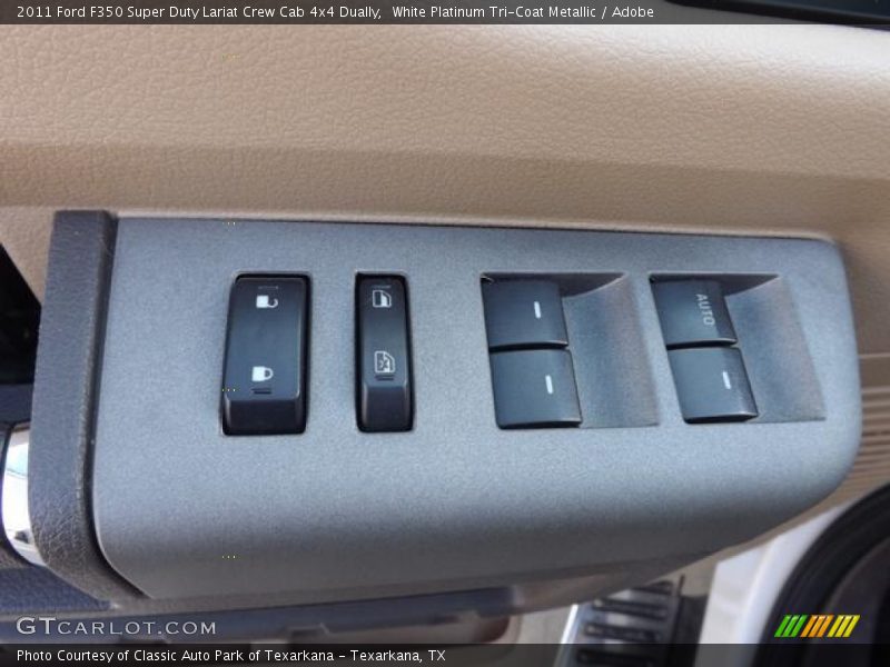 White Platinum Tri-Coat Metallic / Adobe 2011 Ford F350 Super Duty Lariat Crew Cab 4x4 Dually