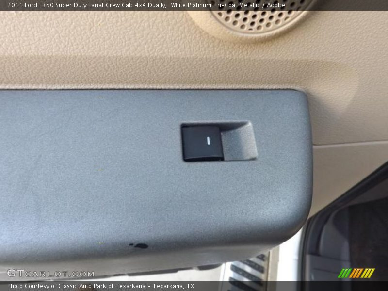 White Platinum Tri-Coat Metallic / Adobe 2011 Ford F350 Super Duty Lariat Crew Cab 4x4 Dually