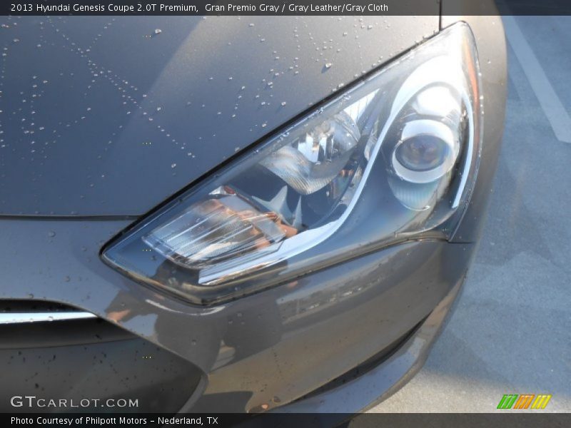 Gran Premio Gray / Gray Leather/Gray Cloth 2013 Hyundai Genesis Coupe 2.0T Premium