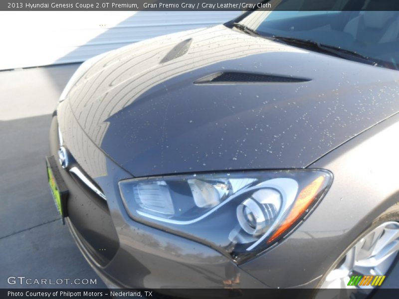 Gran Premio Gray / Gray Leather/Gray Cloth 2013 Hyundai Genesis Coupe 2.0T Premium