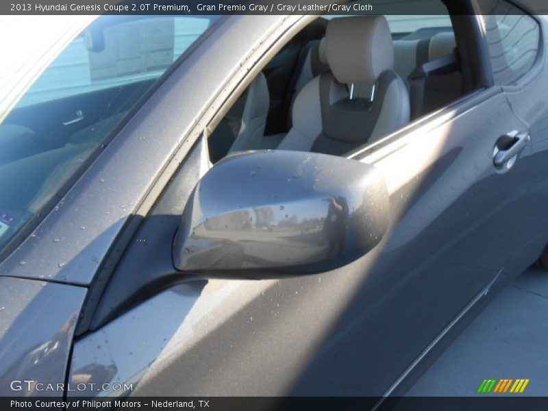 Gran Premio Gray / Gray Leather/Gray Cloth 2013 Hyundai Genesis Coupe 2.0T Premium