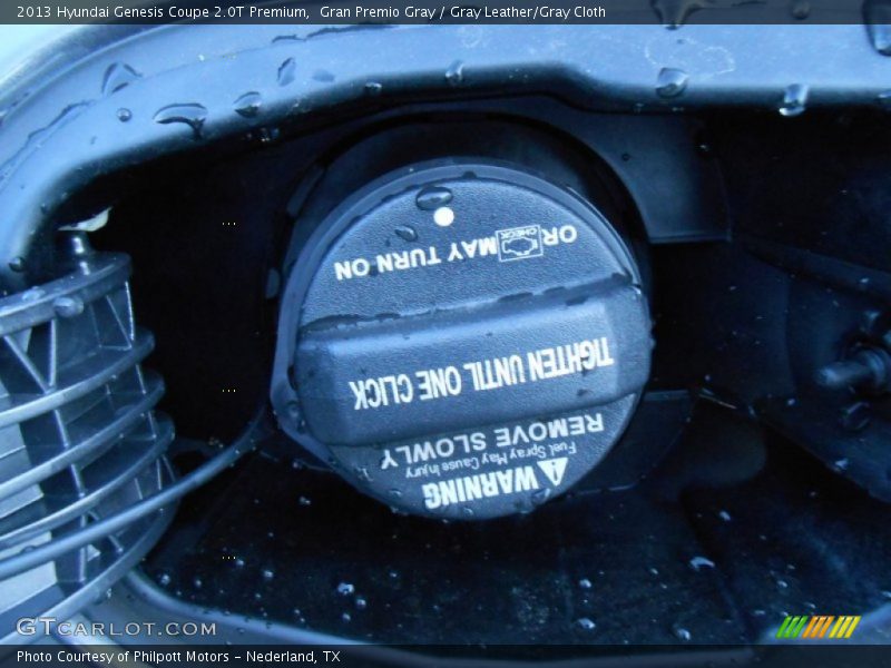 Gran Premio Gray / Gray Leather/Gray Cloth 2013 Hyundai Genesis Coupe 2.0T Premium