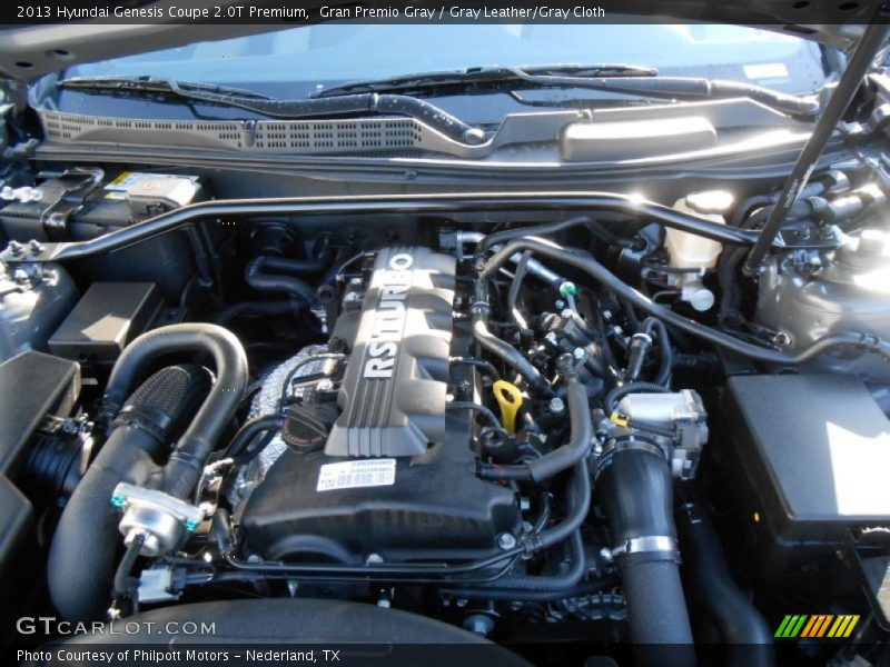  2013 Genesis Coupe 2.0T Premium Engine - 2.0 Liter Twin-Scroll Turbocharged DOHC 16-Valve Dual-CVVT 4 Cylinder