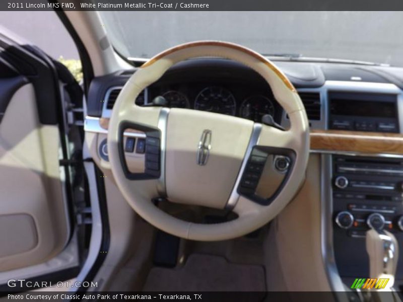 White Platinum Metallic Tri-Coat / Cashmere 2011 Lincoln MKS FWD