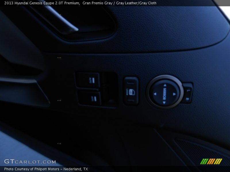 Gran Premio Gray / Gray Leather/Gray Cloth 2013 Hyundai Genesis Coupe 2.0T Premium