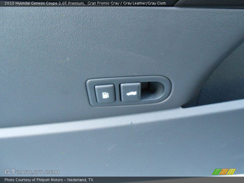 Gran Premio Gray / Gray Leather/Gray Cloth 2013 Hyundai Genesis Coupe 2.0T Premium