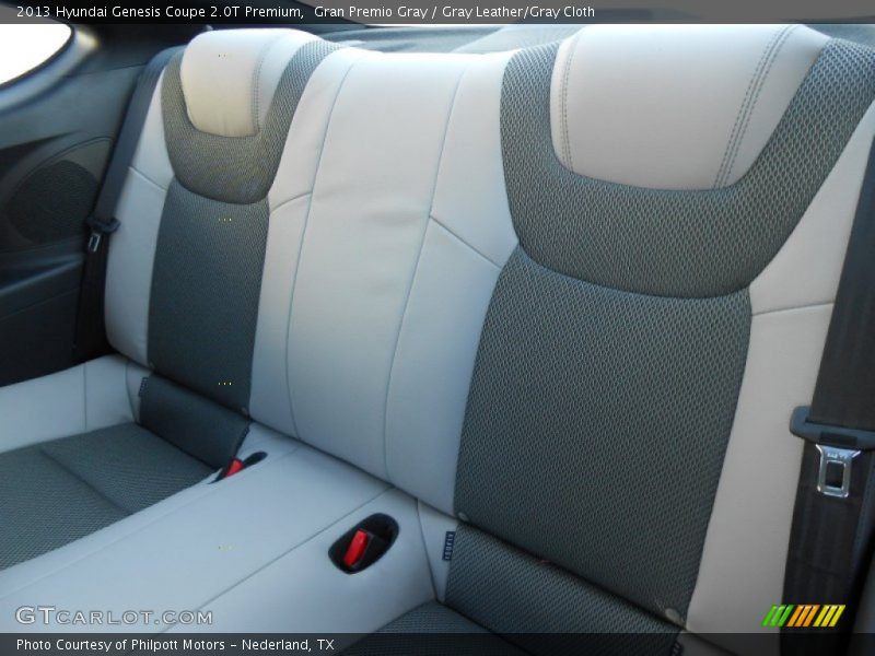 Gran Premio Gray / Gray Leather/Gray Cloth 2013 Hyundai Genesis Coupe 2.0T Premium