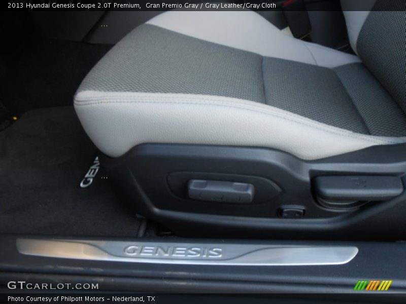 Gran Premio Gray / Gray Leather/Gray Cloth 2013 Hyundai Genesis Coupe 2.0T Premium