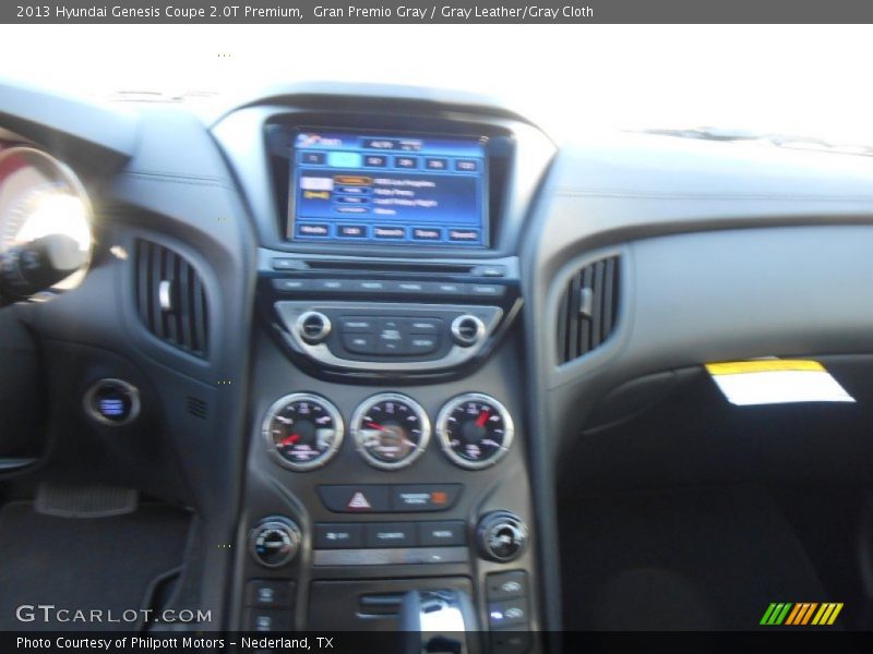 Gran Premio Gray / Gray Leather/Gray Cloth 2013 Hyundai Genesis Coupe 2.0T Premium