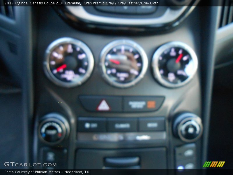 Gran Premio Gray / Gray Leather/Gray Cloth 2013 Hyundai Genesis Coupe 2.0T Premium