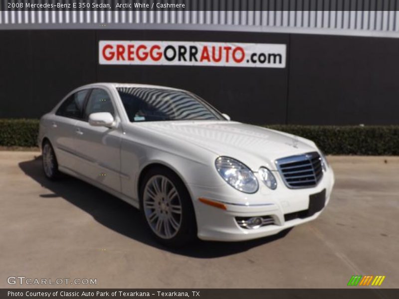 Arctic White / Cashmere 2008 Mercedes-Benz E 350 Sedan