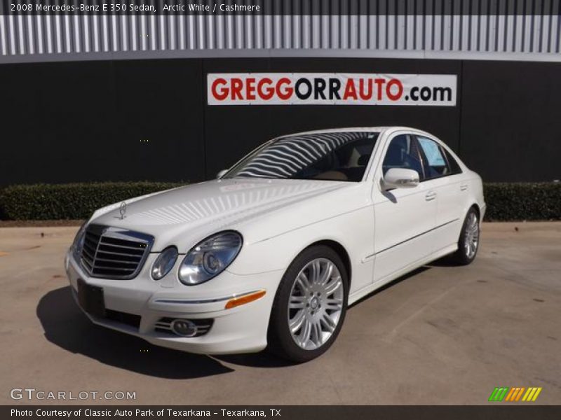 Arctic White / Cashmere 2008 Mercedes-Benz E 350 Sedan