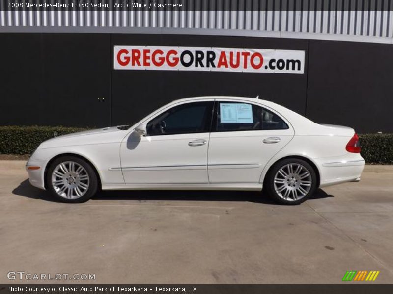 Arctic White / Cashmere 2008 Mercedes-Benz E 350 Sedan