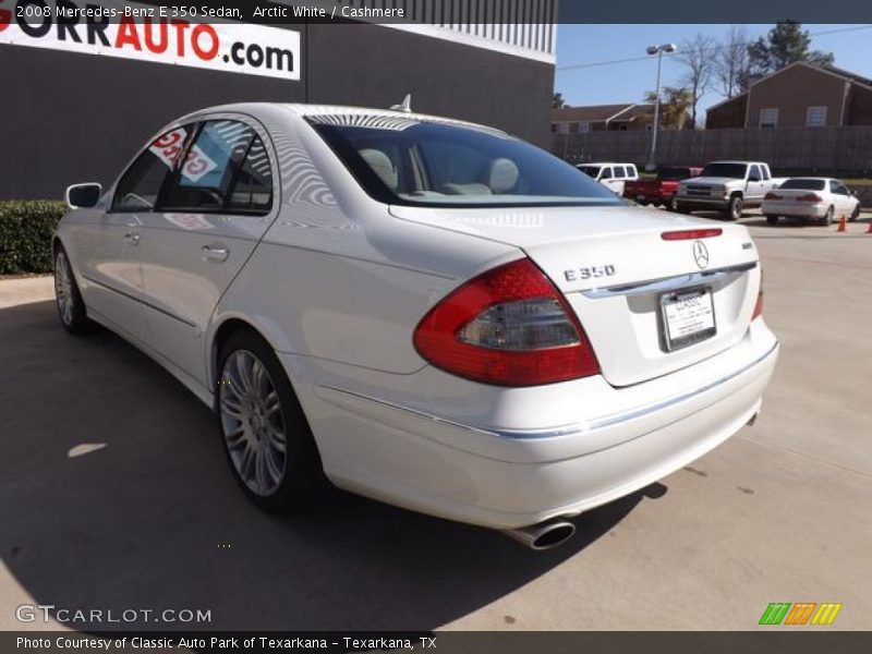 Arctic White / Cashmere 2008 Mercedes-Benz E 350 Sedan