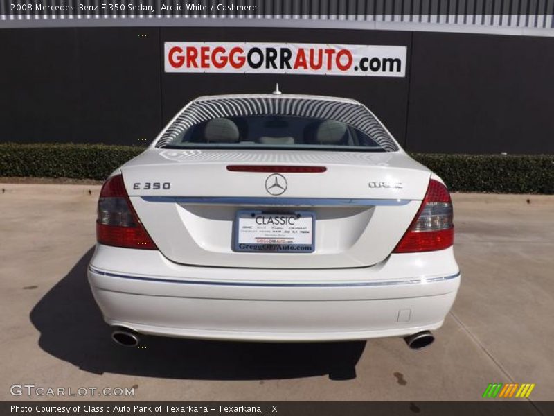 Arctic White / Cashmere 2008 Mercedes-Benz E 350 Sedan