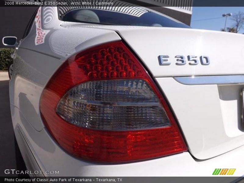 Arctic White / Cashmere 2008 Mercedes-Benz E 350 Sedan