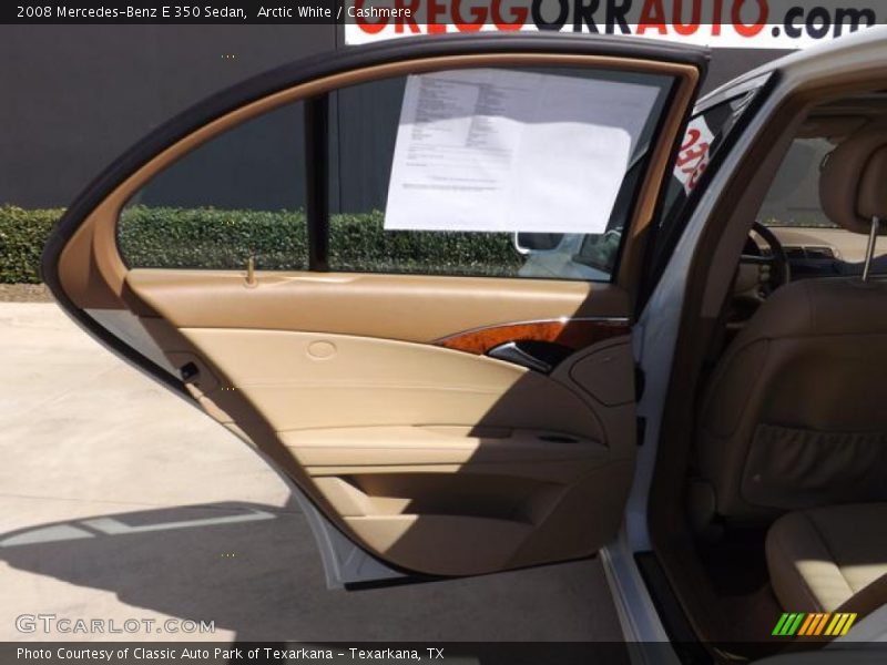 Arctic White / Cashmere 2008 Mercedes-Benz E 350 Sedan
