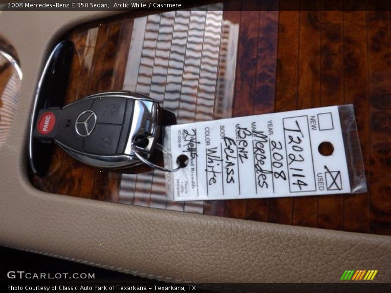 Arctic White / Cashmere 2008 Mercedes-Benz E 350 Sedan