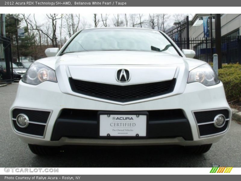 Bellanova White Pearl / Taupe 2012 Acura RDX Technology SH-AWD