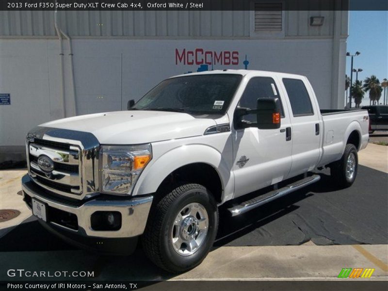 Oxford White / Steel 2013 Ford F350 Super Duty XLT Crew Cab 4x4