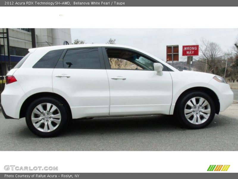 Bellanova White Pearl / Taupe 2012 Acura RDX Technology SH-AWD