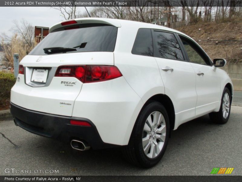 Bellanova White Pearl / Taupe 2012 Acura RDX Technology SH-AWD