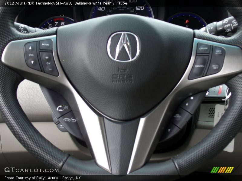 Bellanova White Pearl / Taupe 2012 Acura RDX Technology SH-AWD