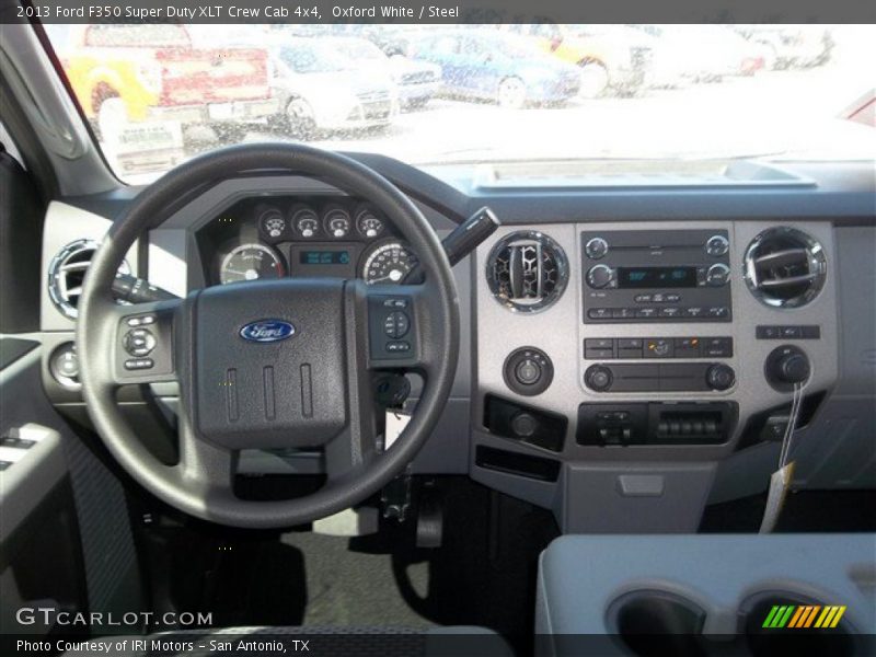 Oxford White / Steel 2013 Ford F350 Super Duty XLT Crew Cab 4x4