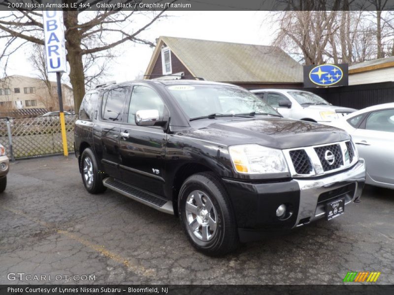 Galaxy Black / Graphite/Titanium 2007 Nissan Armada LE 4x4