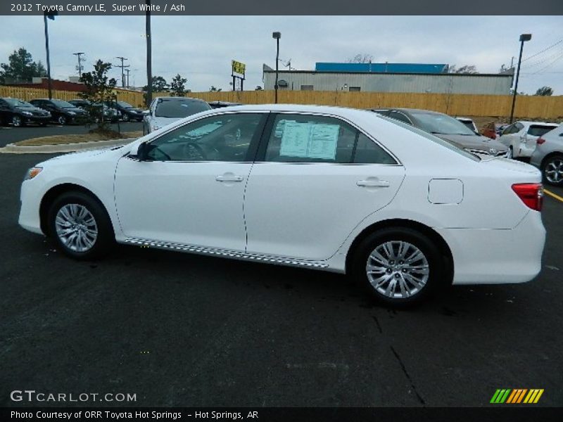 Super White / Ash 2012 Toyota Camry LE