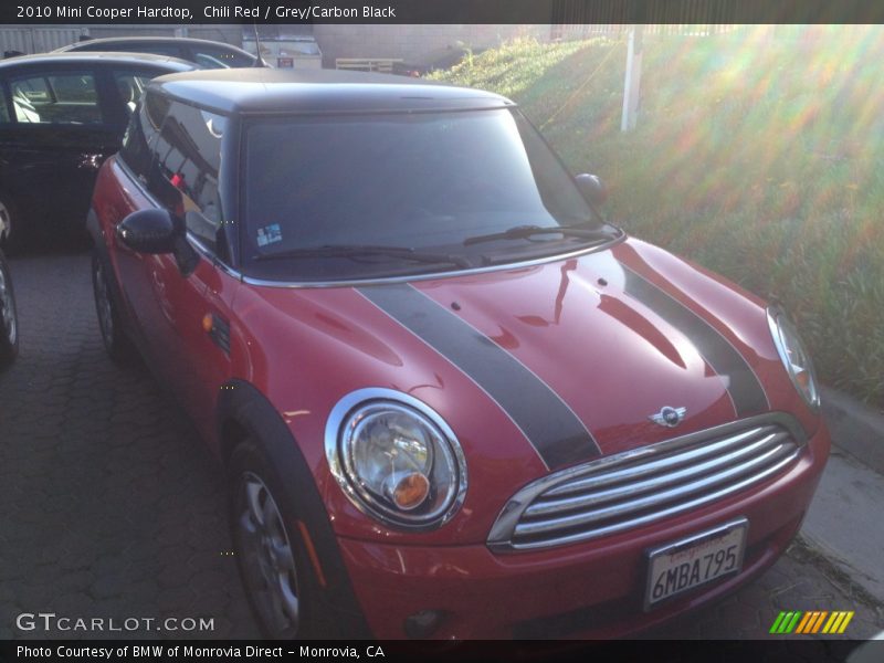 Chili Red / Grey/Carbon Black 2010 Mini Cooper Hardtop