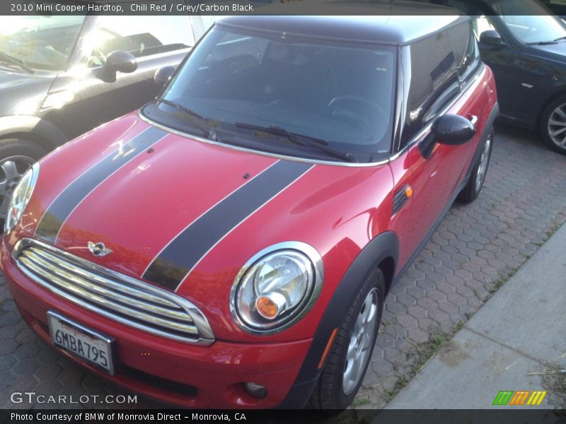 Chili Red / Grey/Carbon Black 2010 Mini Cooper Hardtop
