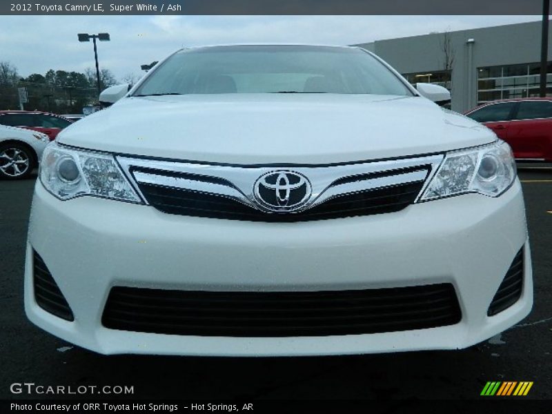 Super White / Ash 2012 Toyota Camry LE