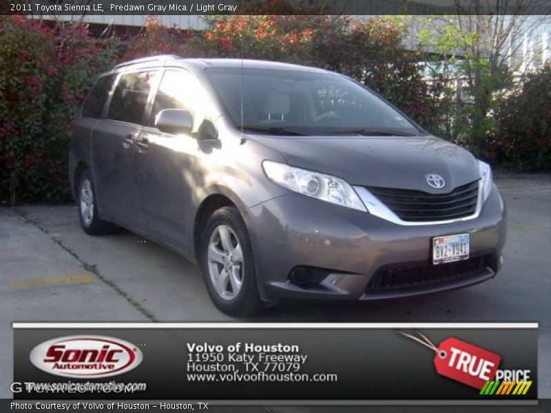 Predawn Gray Mica / Light Gray 2011 Toyota Sienna LE