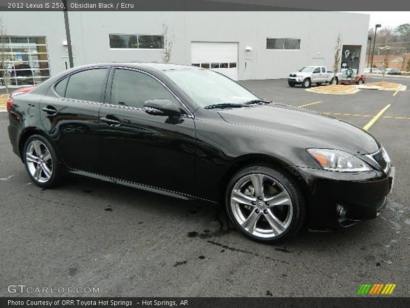 Obsidian Black / Ecru 2012 Lexus IS 250
